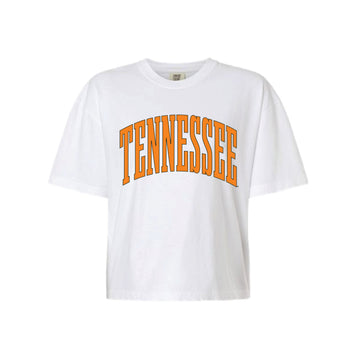 The Big Tennessee Arch | White Boxy Tee