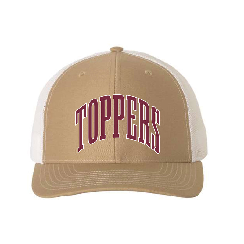 The Big Toppers Arch | Embroidered Adult Khaki/ White Richardson Cap