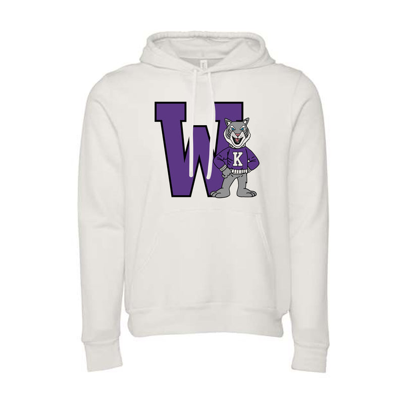 The Big W Wildcat | Vintage White Hoodie