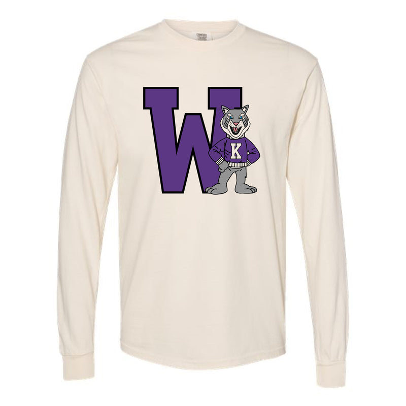 The Big W Wildcat | Ivory Long Sleeve Tee