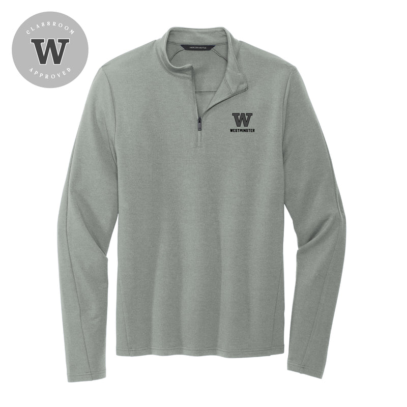 Big Westminster W | Embroidered Gusty Grey 1/4 Zip Pullover