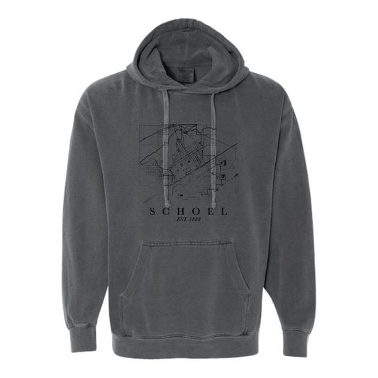 The Birmingham Map | Pepper Hooded Sweatshirt