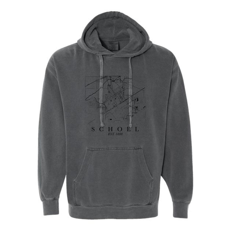 The Birmingham Map | Pepper Hooded Sweatshirt