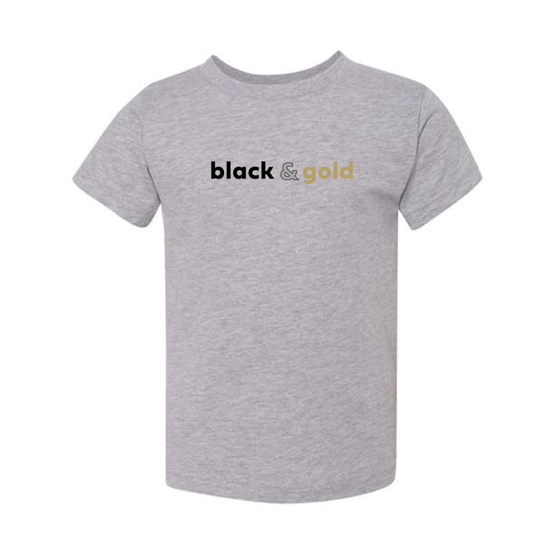 The Black & Gold | Toddler Athletic Heather Tee