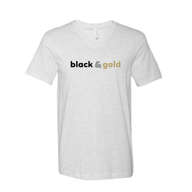 The Black & Gold | Ash V-Neck Tee