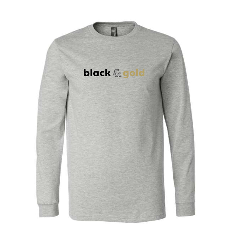 The Black & Gold | Athletic Heather Long Sleeve