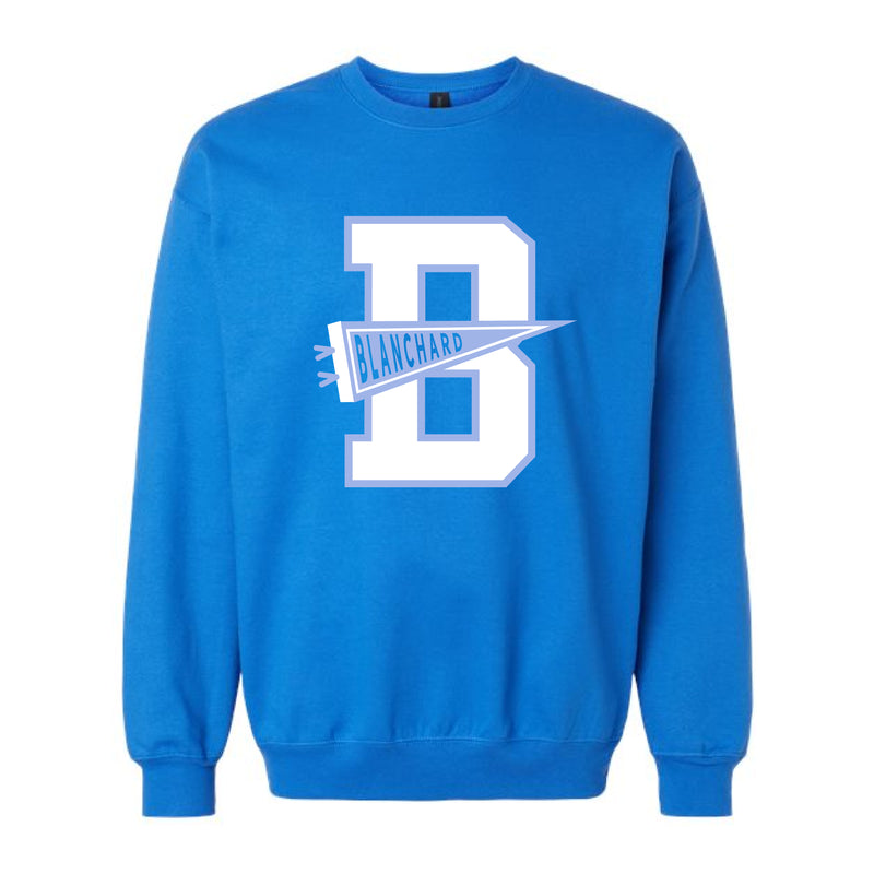 The Blanchard Pennant | Royal Crewneck Sweatshirt