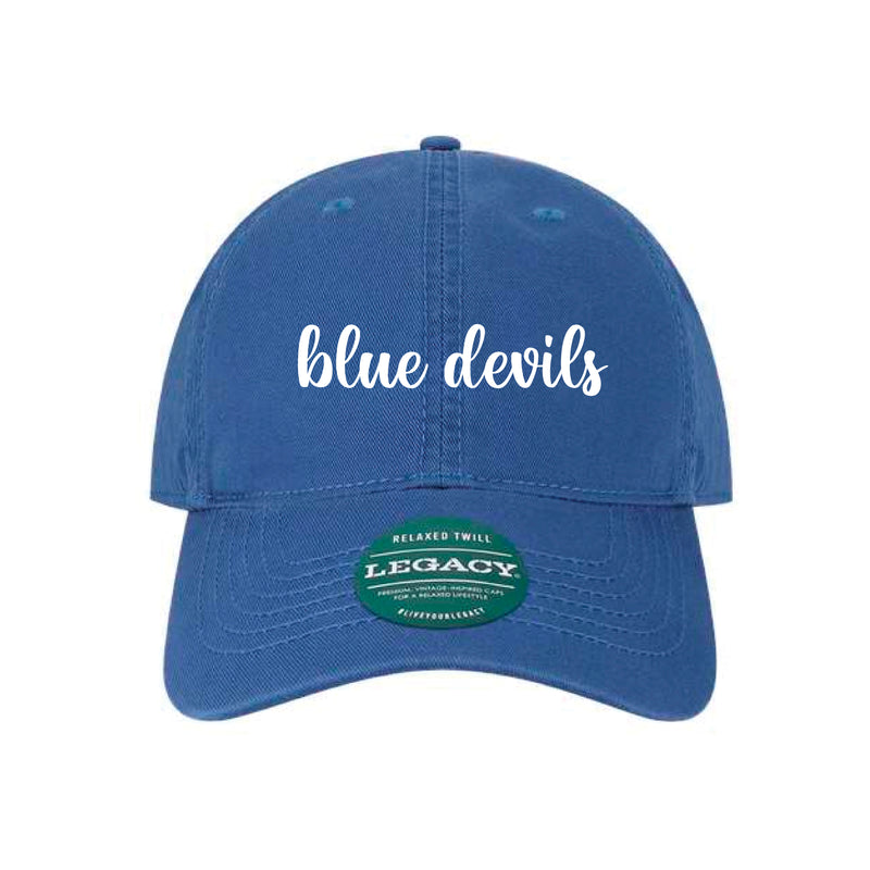 The Blue Devils Script | Embroidered Royal Dad Hat