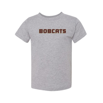 The Bobcats Block Logo | Toddler Athletic Heather Tee