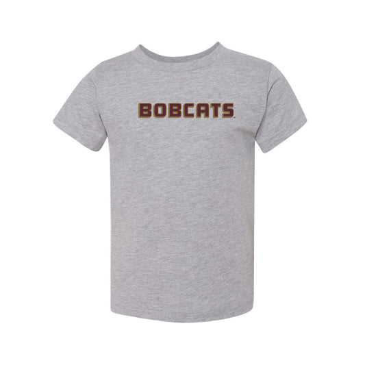 The Bobcats Block Logo | Toddler Athletic Heather Tee