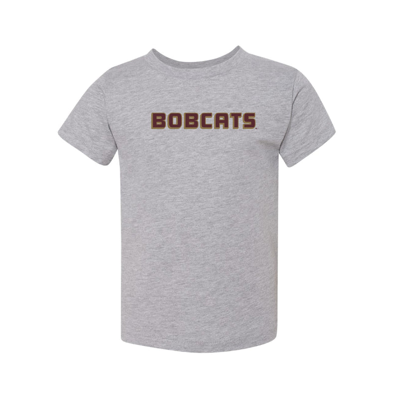 The Bobcats Block Logo | Toddler Athletic Heather Tee