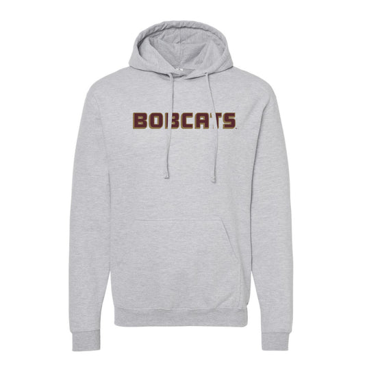 The Bobcats Block Logo | Heather Grey Hoodie