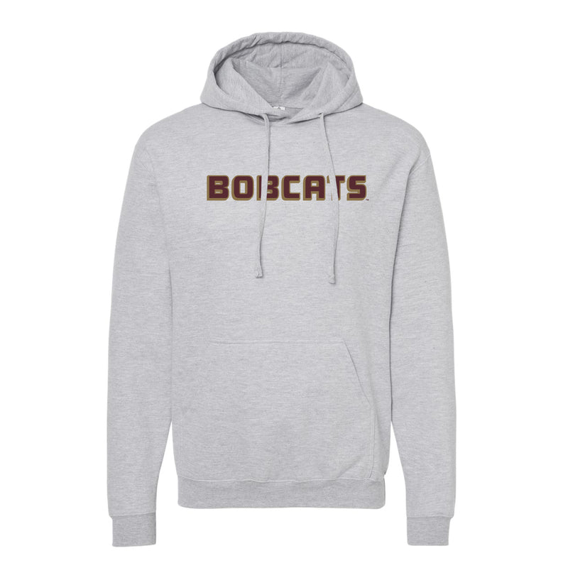 The Bobcats Block Logo | Heather Grey Hoodie