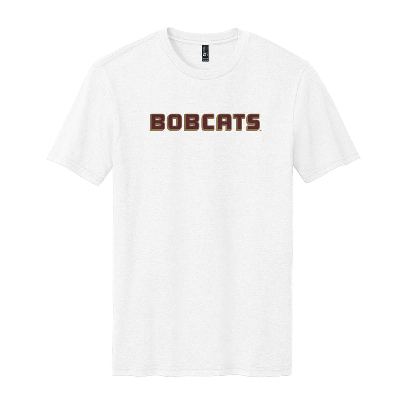 The Bobcats Block Logo | White Tee