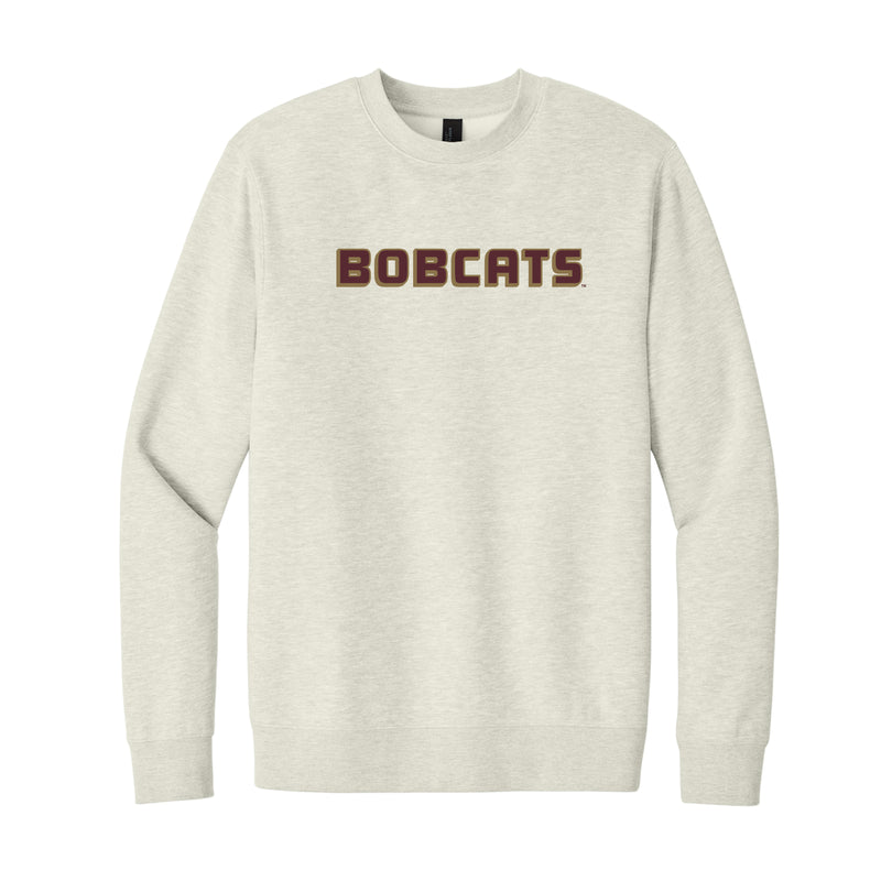 The Bobcats Block Logo | Oatmeal Heather Sweatshirt