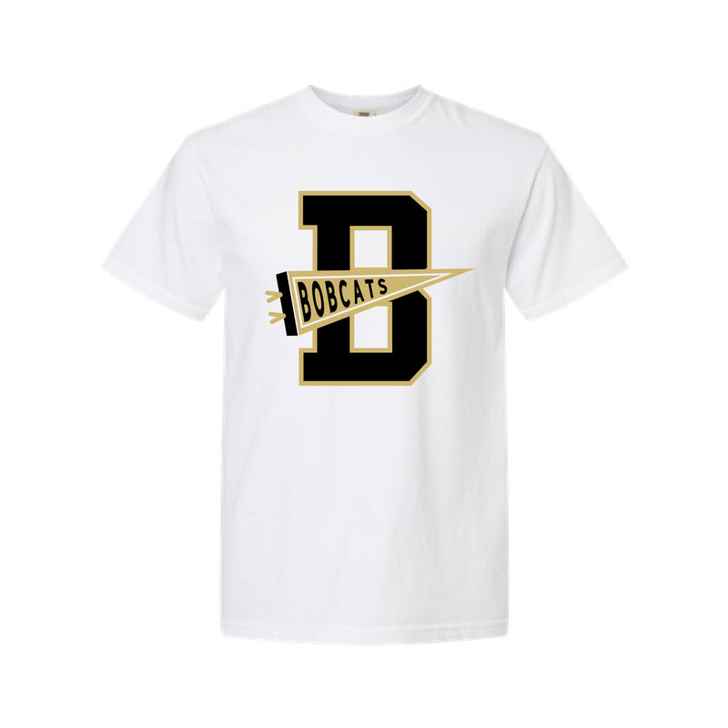 The Bobcats Pennant | White Tee