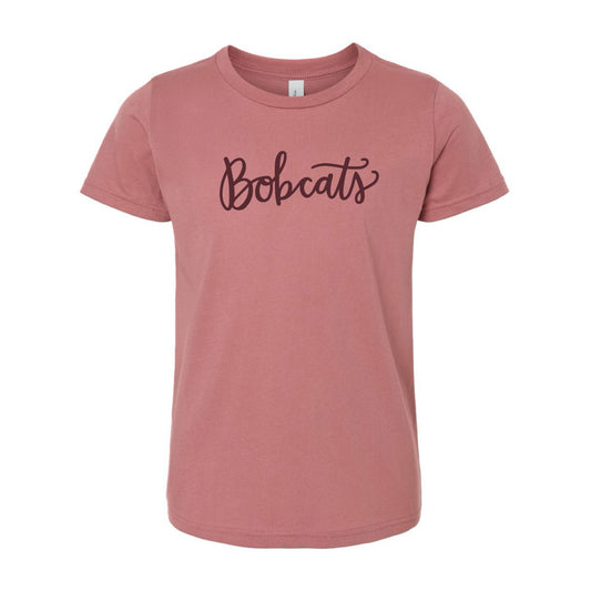 The Bobcats Script | Youth Mauve Tee