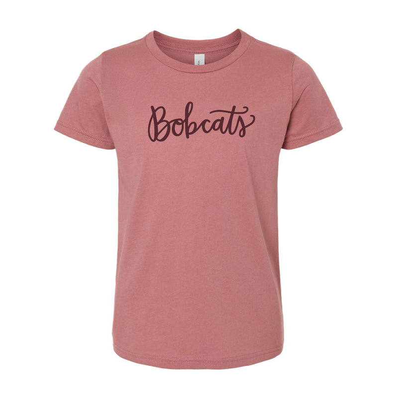 The Bobcats Script | Youth Mauve Tee