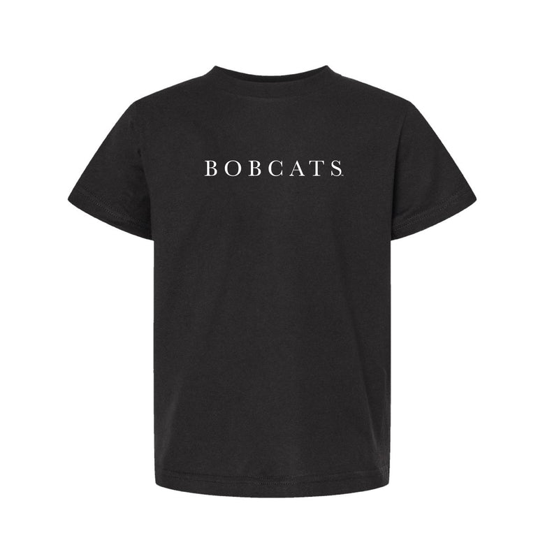 The Bobcats Serif | Youth Black Tee