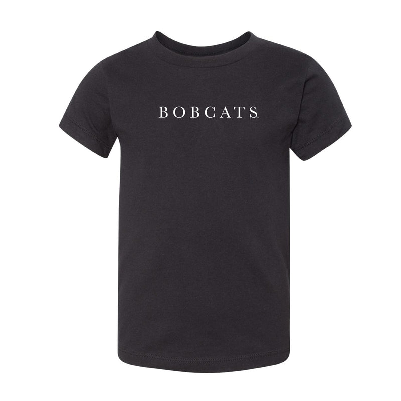 The Bobcats Serif | Toddler Black Tee