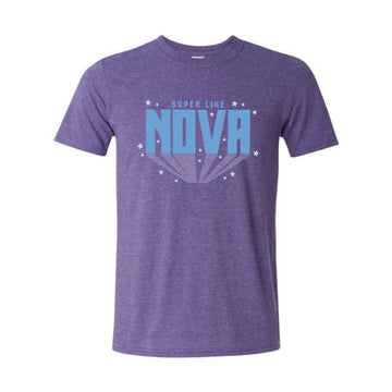The Bold Nova | Adult Heather Purple Tee