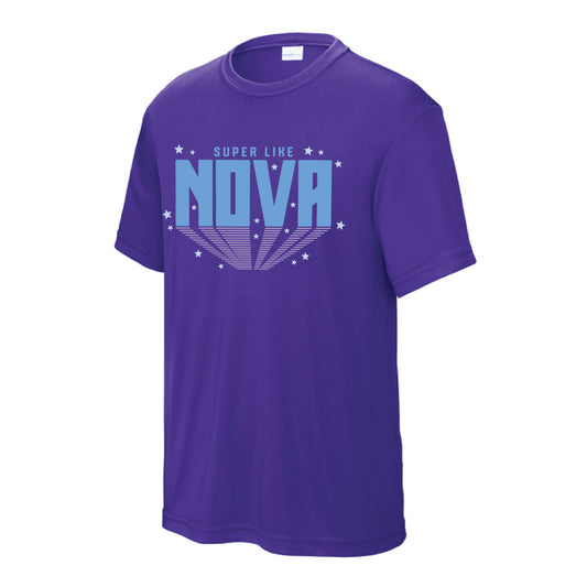 The Bold Nova | Youth Sport Tech Purple Tee