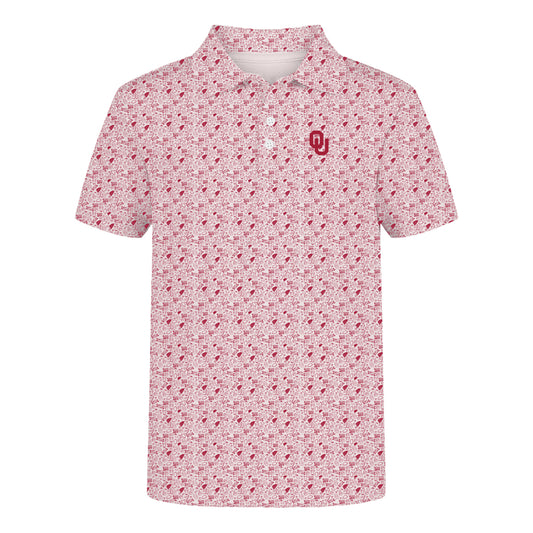 The James Polo Oklahoma Pattern | Youth Crimson