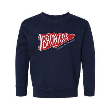 The Broncos Flag | Toddler Navy Sweatshirt