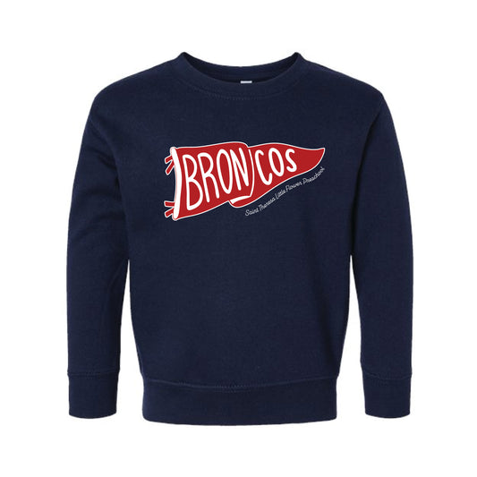 The Broncos Flag | Toddler Navy Sweatshirt