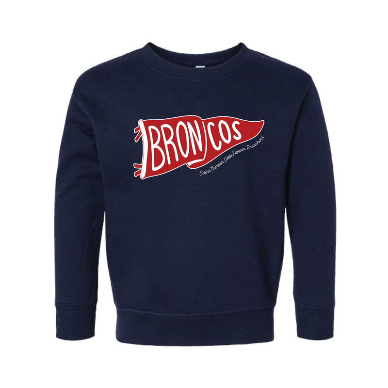 The Broncos Flag | Toddler Navy Sweatshirt