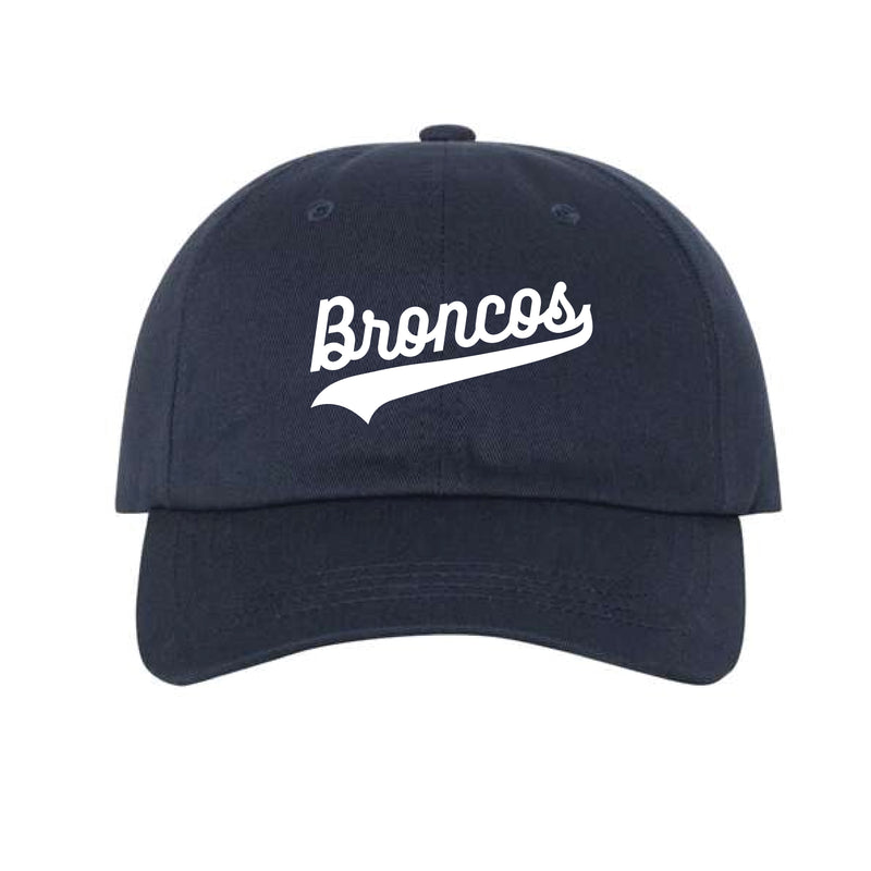 The Broncos Swoosh | Navy YP Classics Dad Hat