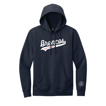 The Broncos Swoosh | Adult New Navy Hoodie