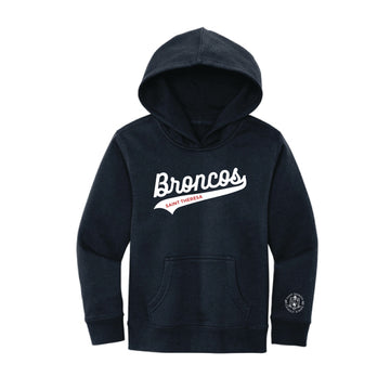 The Broncos Swoosh | Youth New Navy Hoodie