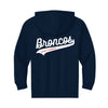 The Broncos Swoosh | Youth J Navy Full-Zip Hoodie