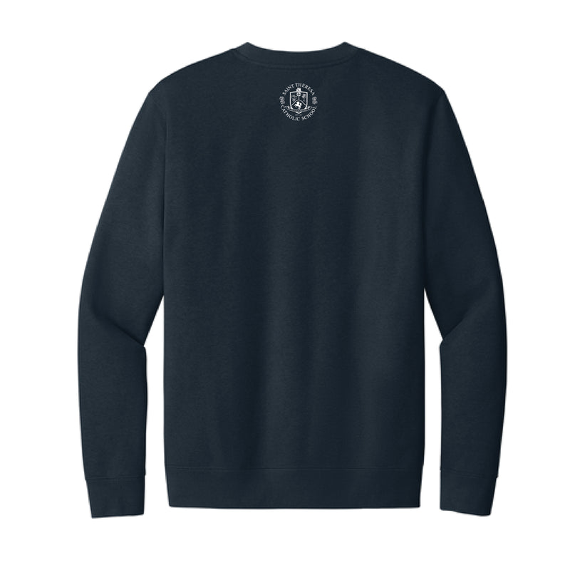 The Broncos Swoosh | Adult Navy Crewneck Sweatshirt