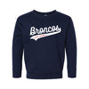 The Broncos Swoosh | Toddler Navy Sweatshirt