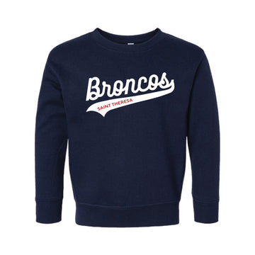 The Broncos Swoosh | Toddler Navy Sweatshirt