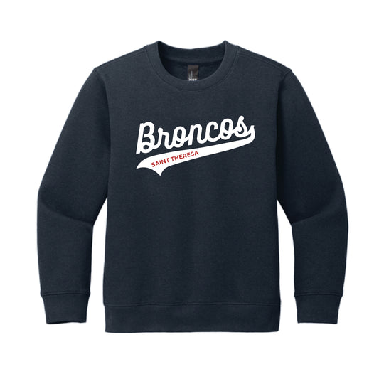 The Broncos Swoosh | Youth New Navy Sweatshirt