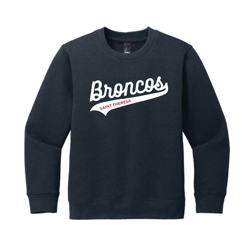 The Broncos Swoosh | Youth New Navy Sweatshirt