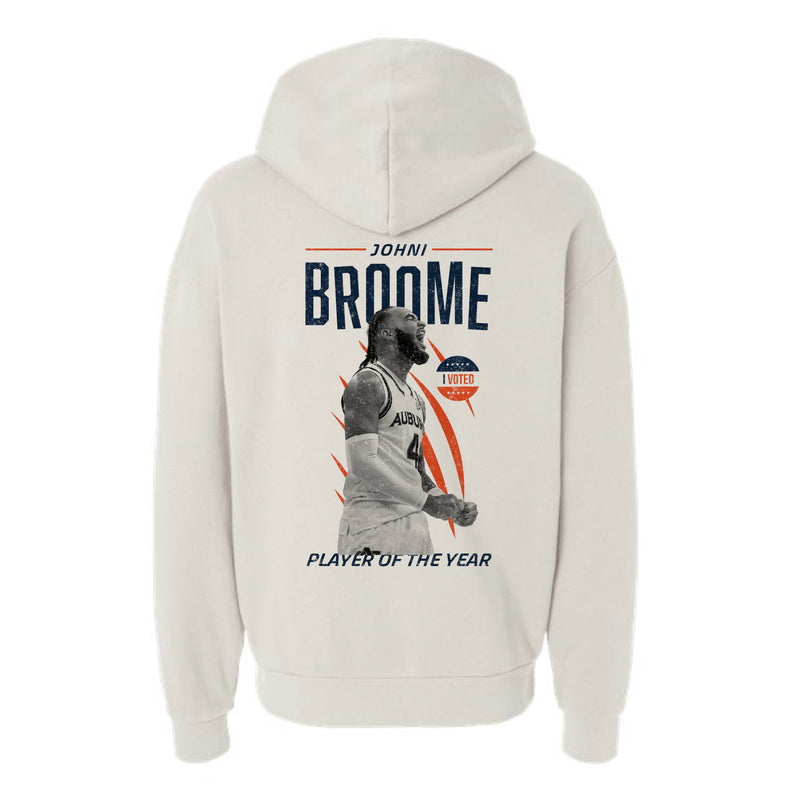 The Broome Player of the Year | Adult Ivory Hooded Sweatshirt