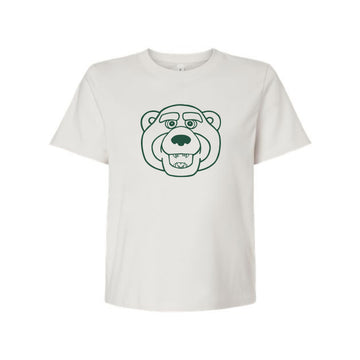 The Bruiser Head Outline | Vintage White Tee