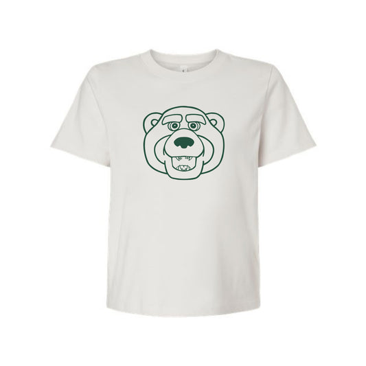 The Bruiser Head Outline | Vintage White Tee