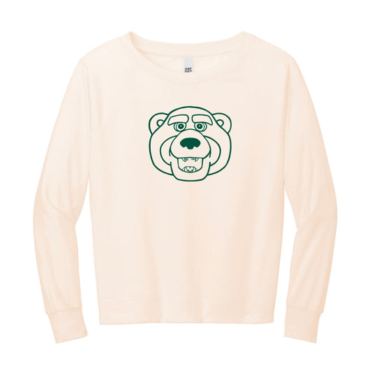 The Bruiser Head Outline | Gardenia Heather Long Sleeve