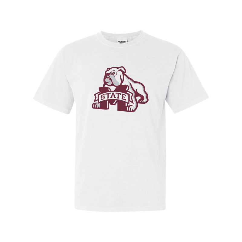 The Bulldog M Logo | White Tee