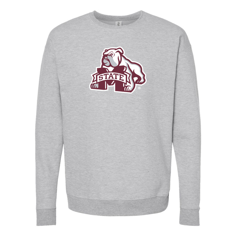 The Bulldog M Logo | Heather Grey Sweatshirt