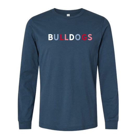 The Bulldogs Multi | Vintage Navy Long Sleeve