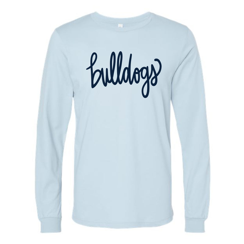 The Bulldogs Script | Baby Blue Long Sleeve