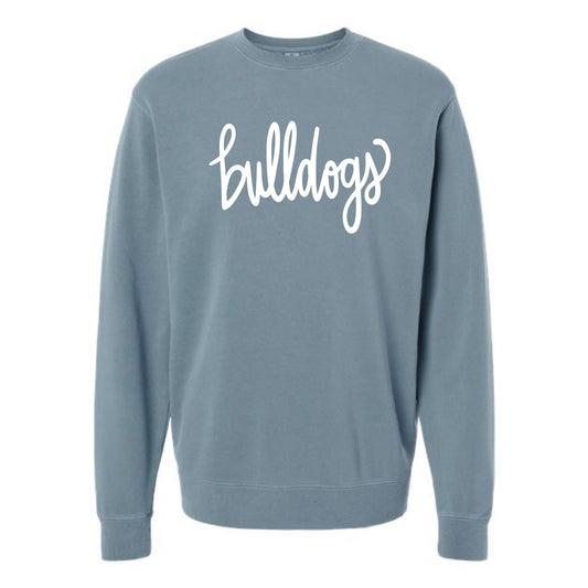 The Bulldogs Script | Pigment Slate Blue Sweatshirt
