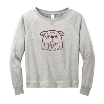 The Bully Outline | Light Grey Heather Crew