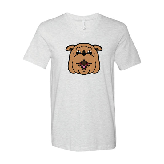 The Bully Head | Ash V-Neck Tee